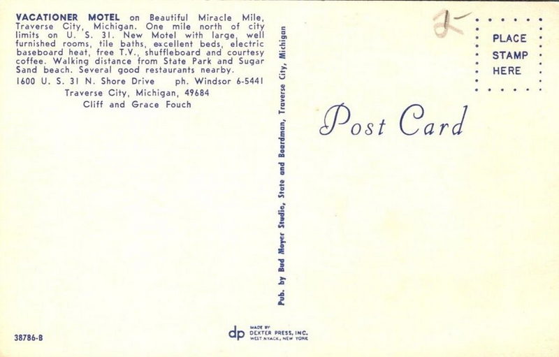 Vacationer Motel - Vintage Postcard (newer photo)